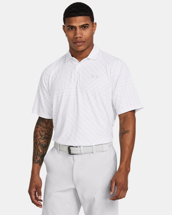 เสื้อโปโล UA Iso-Chill Edge สำหรับผู้ชาย in White image number 0